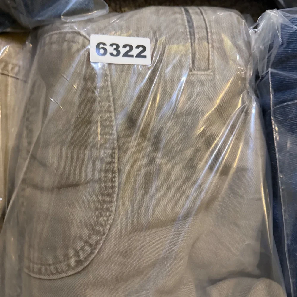 Carhartt B299 MUS Relaxed Fit Canvas Carpenter Work Pants Mushroom 33x34 Distres